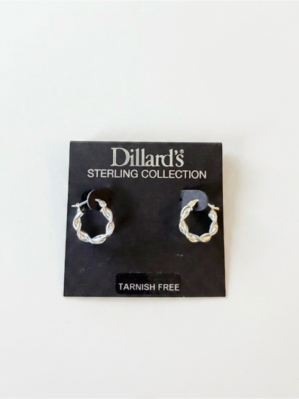 Dillard’s Sterling Collection Twisted Hoop Earrings